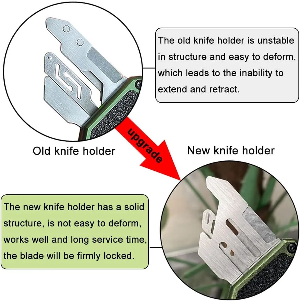 𝗖𝗮𝗿𝗲𝘀𝘀𝗼𝗹𝗼𝘃𝗲 𝗔𝘃𝗶𝗮𝘁𝗶𝗼𝗻 𝗔𝗹𝘂𝗺𝗶𝗻𝘂𝗺 utility knife, EDC Auto Box Cutters Retractable Heavy Duty Cardboard Cutter, Replaceable Blade Pocket Knife With Clip, With 5pcs Spare Blades