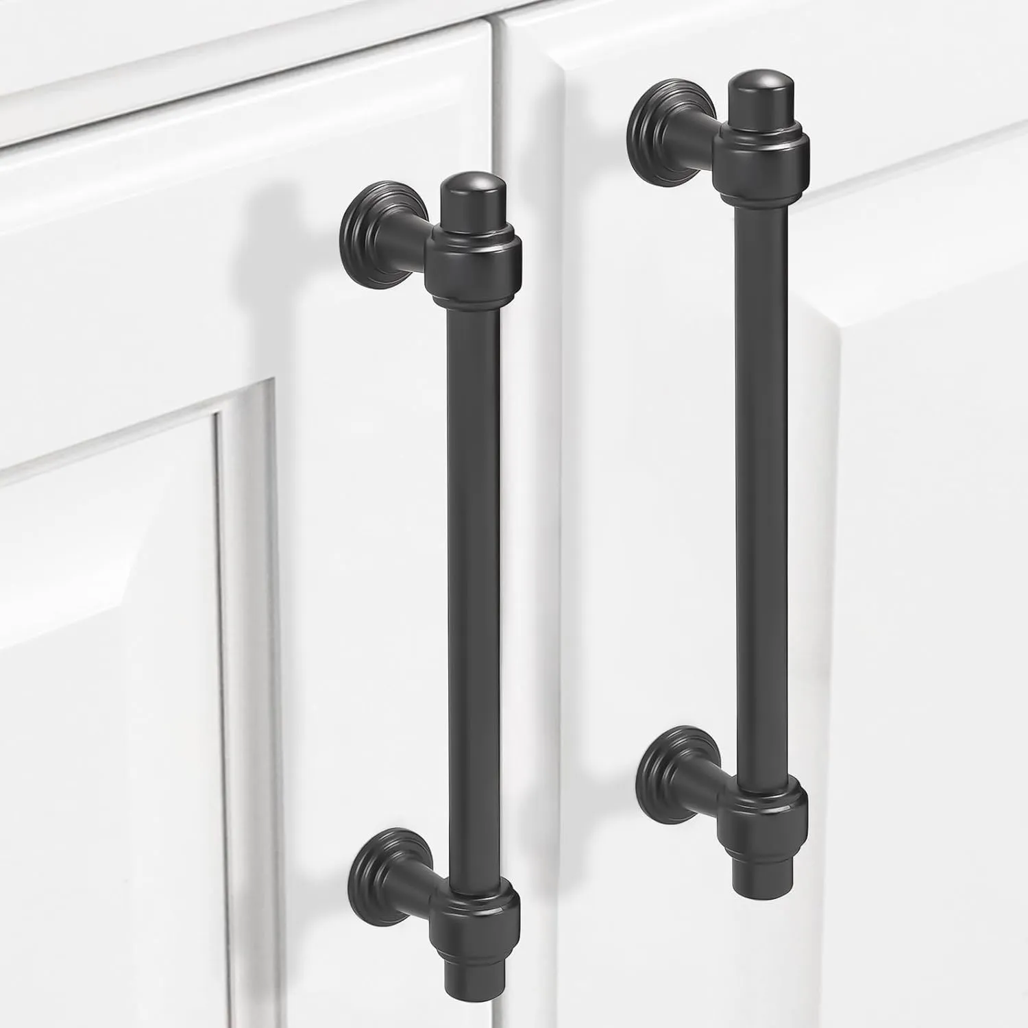 10 Pack 5 inch Matte Black Kitchen Cabinet Handles Cabinet Pulls Black Drawer Pulls Kitchen Cabinet Hardware Handles Dresser Handles
