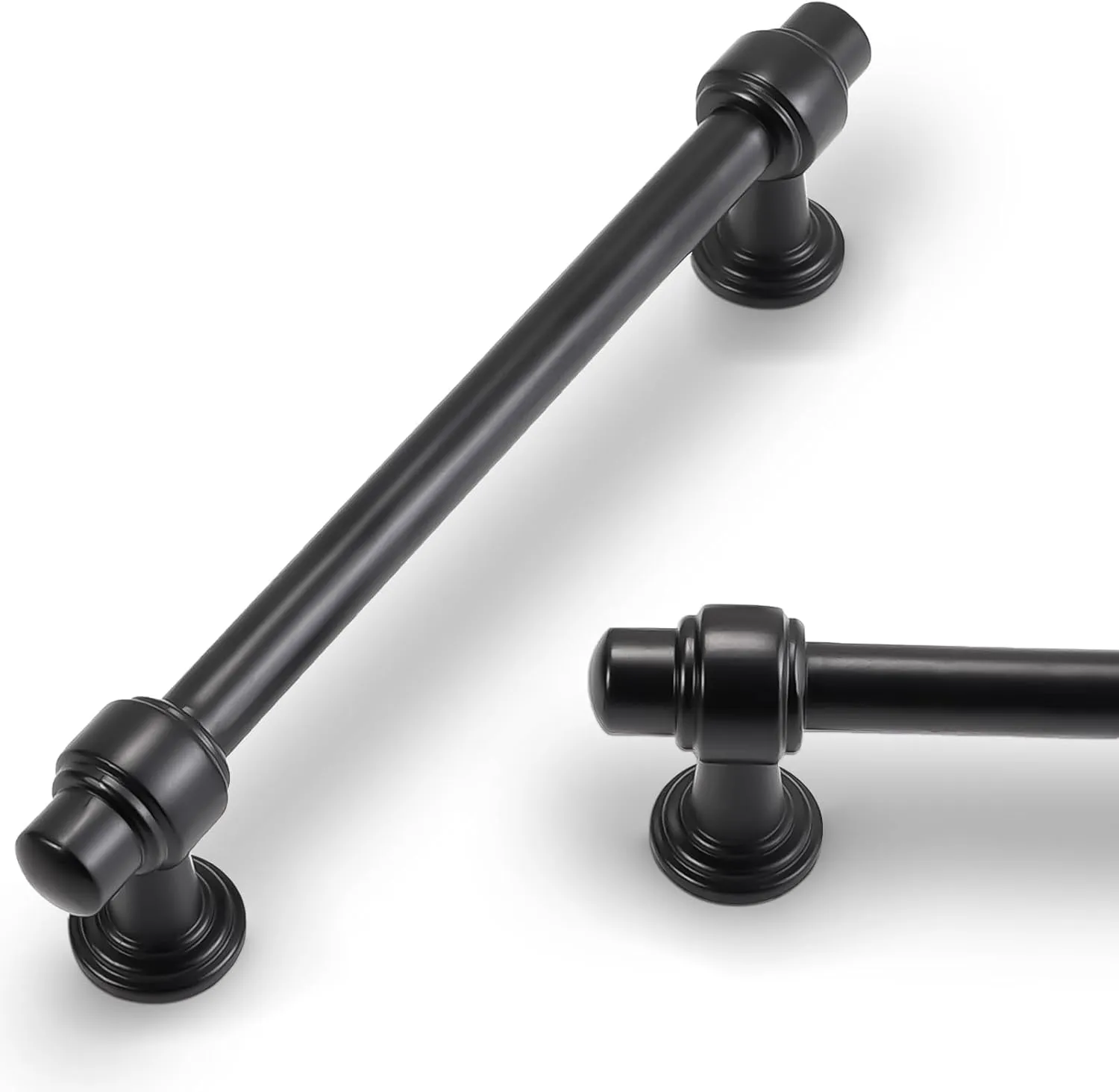 10 Pack 5 inch Matte Black Kitchen Cabinet Handles Cabinet Pulls Black Drawer Pulls Kitchen Cabinet Hardware Handles Dresser Handles