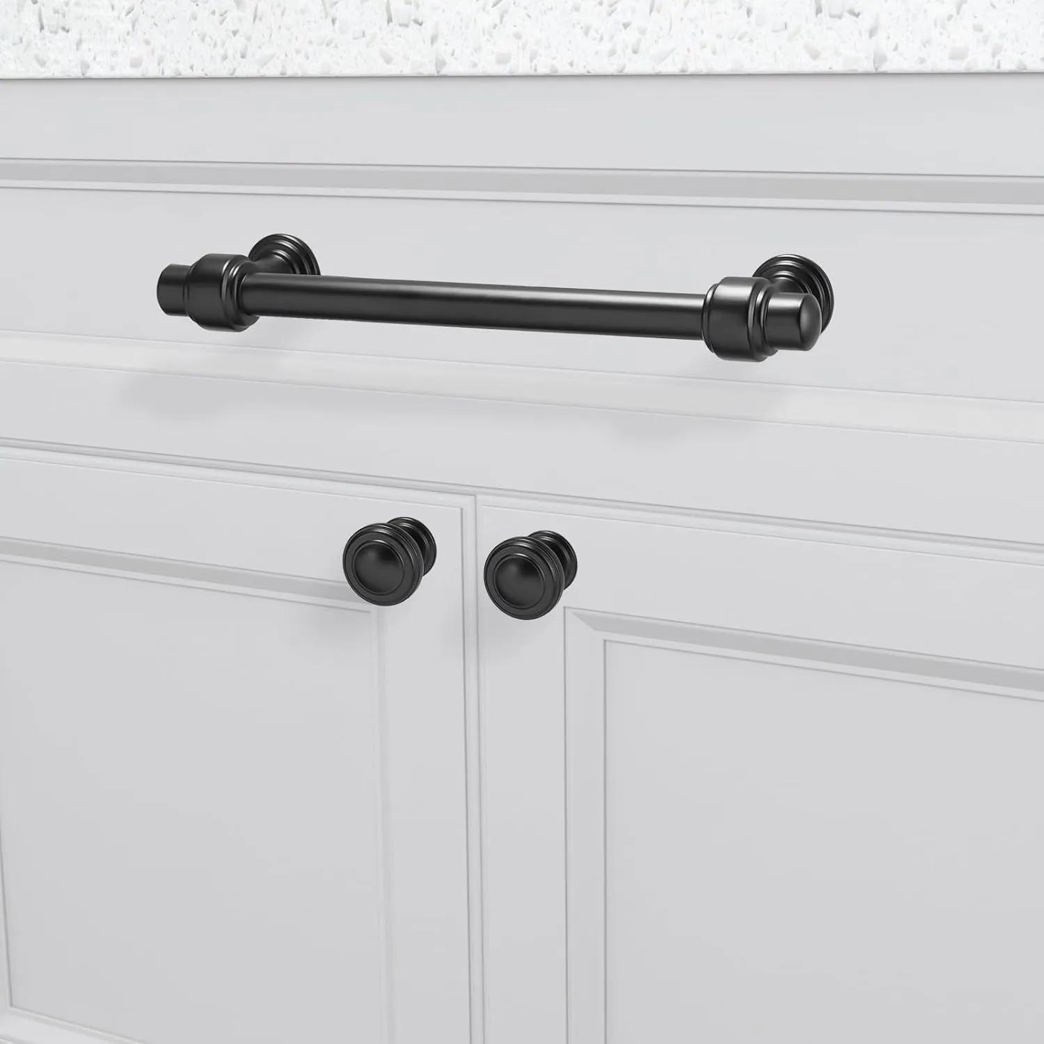 10 Pack 5 inch Matte Black Kitchen Cabinet Handles Cabinet Pulls Black Drawer Pulls Kitchen Cabinet Hardware Handles Dresser Handles