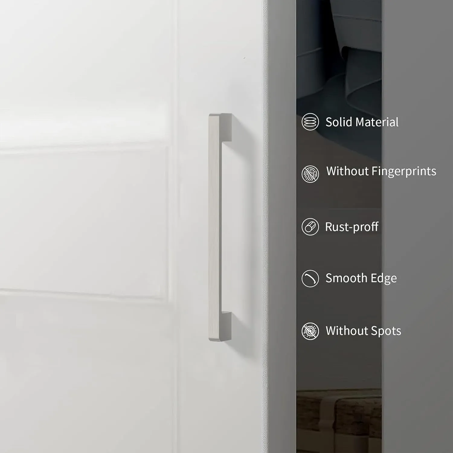 10 Pack 5 Inch(128mm) Kitchen Cabinet Handles Brushed Satin Nickel Cabinet Pulls Kitchen Cabinet Hardware Drawer Pulls for Cupboard Wardrobe