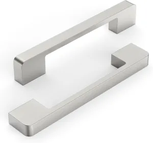 10 Pack 5 Inch(128mm) Kitchen Cabinet Handles Brushed Satin Nickel Cabinet Pulls Kitchen Cabinet Hardware Drawer Pulls for Cupboard Wardrobe