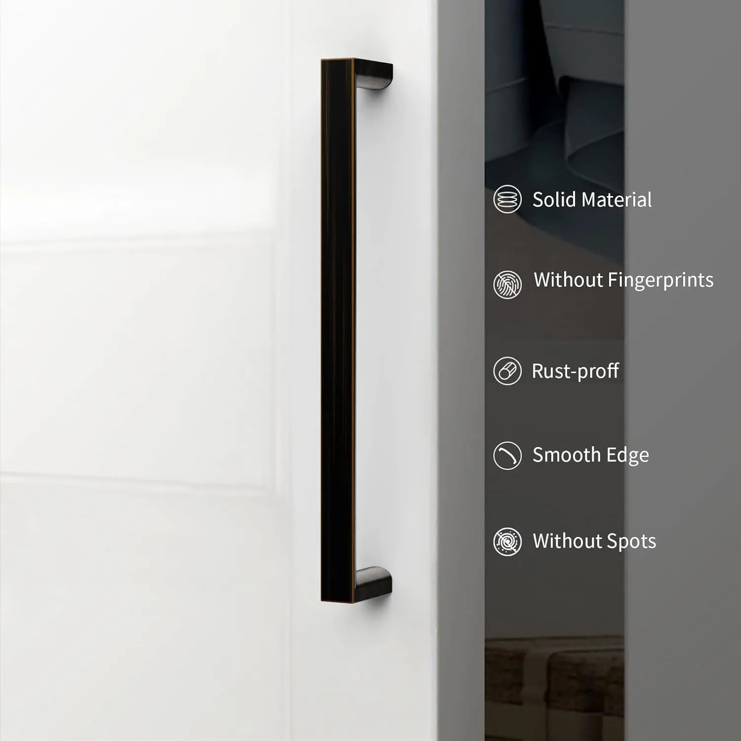 10 Pack 5 Inch(128mm) Kitchen Cabinet Handles Oil Rubbed Bronze Cabinet Pulls Kitchen Cabinet Hardware Drawer Pulls for Cupboard Wardrobe