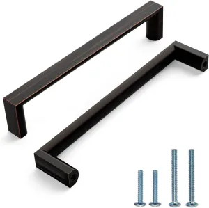 10 Pack 5 Inch(128mm) Kitchen Cabinet Handles Oil Rubbed Bronze Cabinet Pulls Kitchen Cabinet Hardware Drawer Pulls for Cupboard Wardrobe