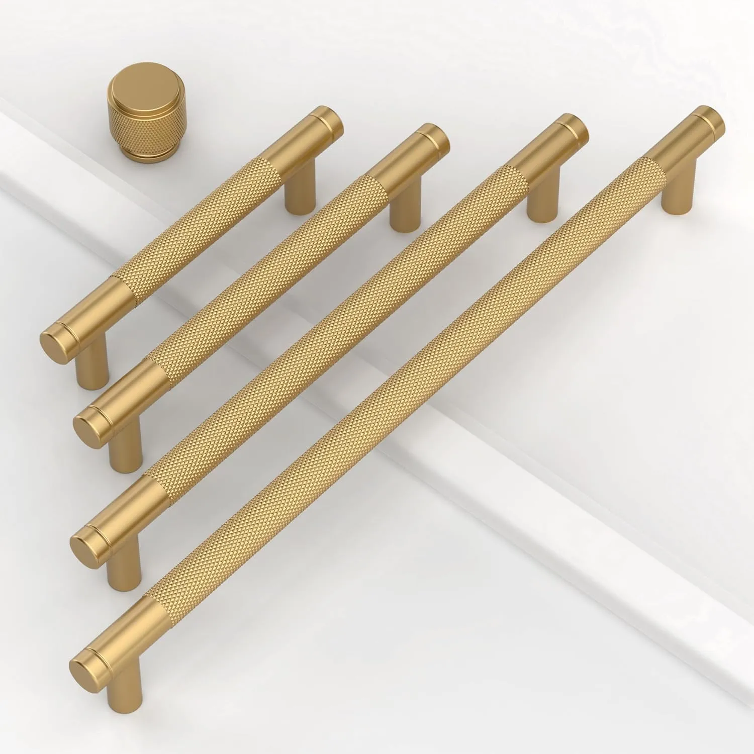 10 Pack 5"(128mm) Champagne Bronze Cabinet Pulls Kitchen Cabinet Handles Champagne Gold Drawer Pulls Cupboard Hardware for Cabinets CK0026