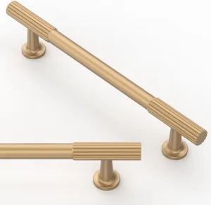 10 Pack Champagne Bronze Cabinet Pulls 5 Inch(128mm) Kitchen Cabinet Handles Solid Zinc Alloy Cabinet Hardware Drawer Pulls