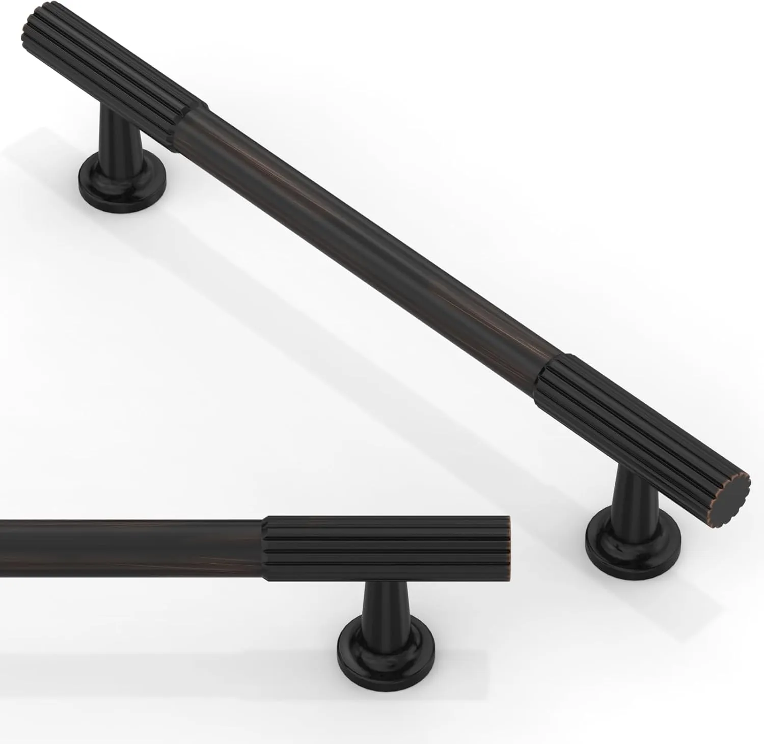 10 Pack Oil Rubbed Bronze Cabinet Pulls 5 Inch(128mm) Kitchen Cabinet Handles Solid Zinc Alloy Cabinet Hardware Drawer Pulls