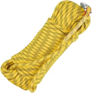 10~200m High Strength Utility Cord Camping Rope,14mm Rappelling Rope for Outdoor,for Rappelling,Caving, Indoor Outdoor Camping (Color : Yellow, Size : 14mm x 10m)