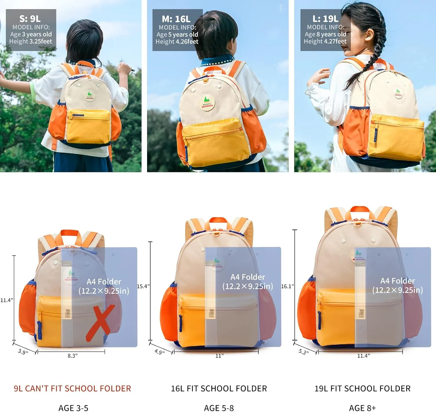 12 Inch Toddler Backpack for School Toddler School Mini Backpack for Travel, Small Kids Child Backpacks, Preschool Kindergarten Elementary Toddler bag, for Boys Girls 3-5, Small