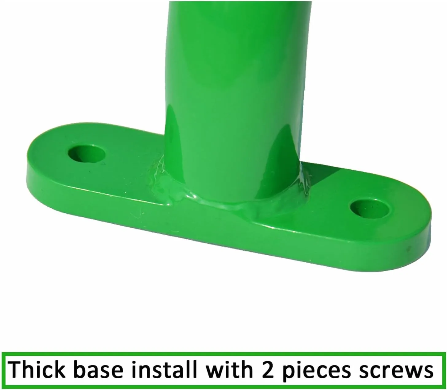 13'' Playground Safety Handle Metal Green 2 Pack, Outdoor Kids Playset Handles, Swing Set Grab Handles, Kids Grab Hand Bar for Jungle Gym, Climbing Frame, Playhouse, Treehouse