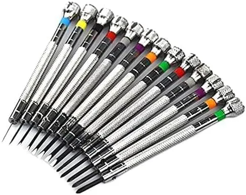 13 * Watch Screwdriver Set Slotted Cross Screwdriver Kit Repair Tools for Watchmaker