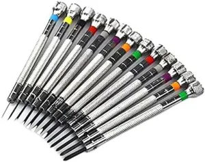 13 * Watch Screwdriver Set Slotted Cross Screwdriver Kit Repair Tools for Watchmaker