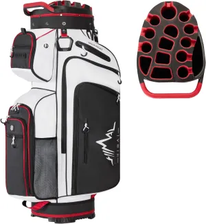 14-Way Golf Cart Bag, Premium Full Length Golf Bag for Men with Magnetic Leather Pocket, Handles and Rain Cover