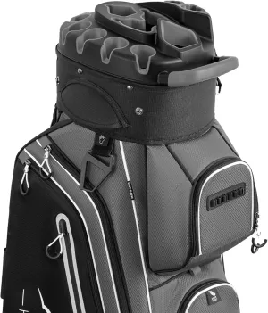 14-Way Golf Cart Bag Pro with Full Length Divider Top, Golf Bag for Men with Handles and Rain Cover