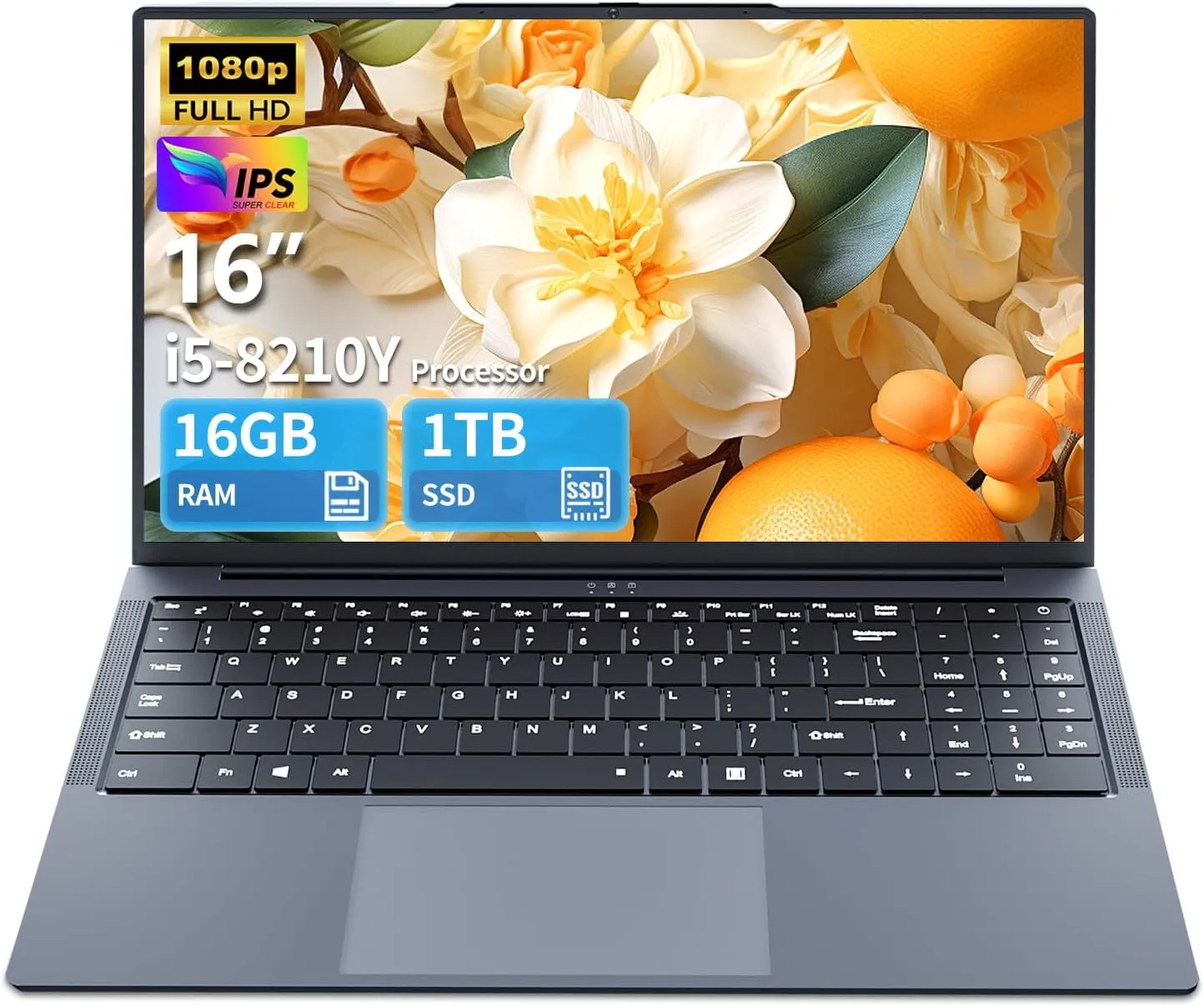 16 Inch Gaming Laptop, i5 Laptop up to 3.60GHZ, Laptops 1920 x 1200 HD Display, Traditional Laptop Computers 16GB RAM 1TB SSD, WiFi5, Webcam, BT5.0, Mini HDMI, RJ45, Backlit Keyboard Laptops Computers