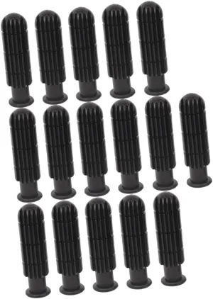 16Pcs Durable Football Handles Replacement Grips for Table Football Machines Ergonomic Skid Design Black Color Compatible with Various Table Games