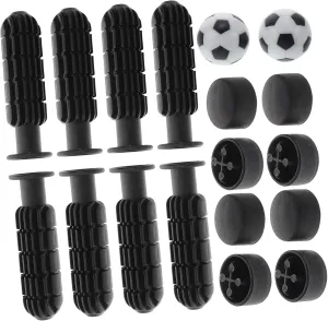 1set Table Soccer Handle Set Ergonomic Replacement Handles Toothed Grip for Boy Girl Soccer Playability for Tabletop Games