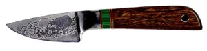 2 inch Dropped Edge Utility Knife with 'Grizzly' Etching.