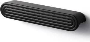 2 Pack Black Cabinet Pulls 5" Hole Center Drawer Pulls Circle Bathroom Dresser Handles Hardware Zinc Alloy