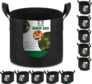 20-Pack 5 Gallon Grow Bags Heavy Duty Thickened Nonwoven Fabric Pots with Durable Handles