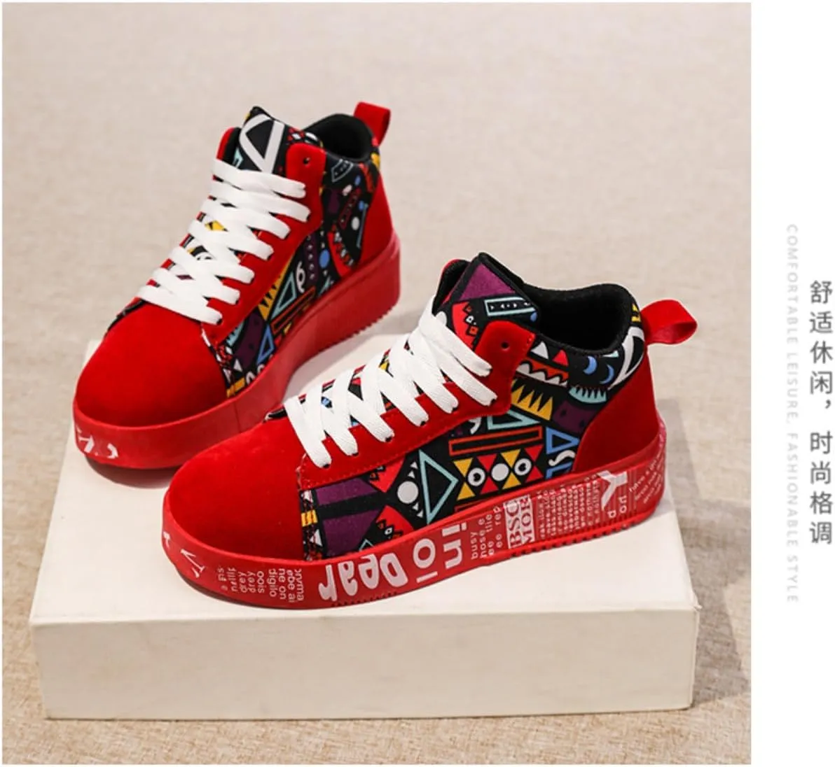 2025 New Teenage Trend Casual Sports High-top Shoes Student Board Shoes