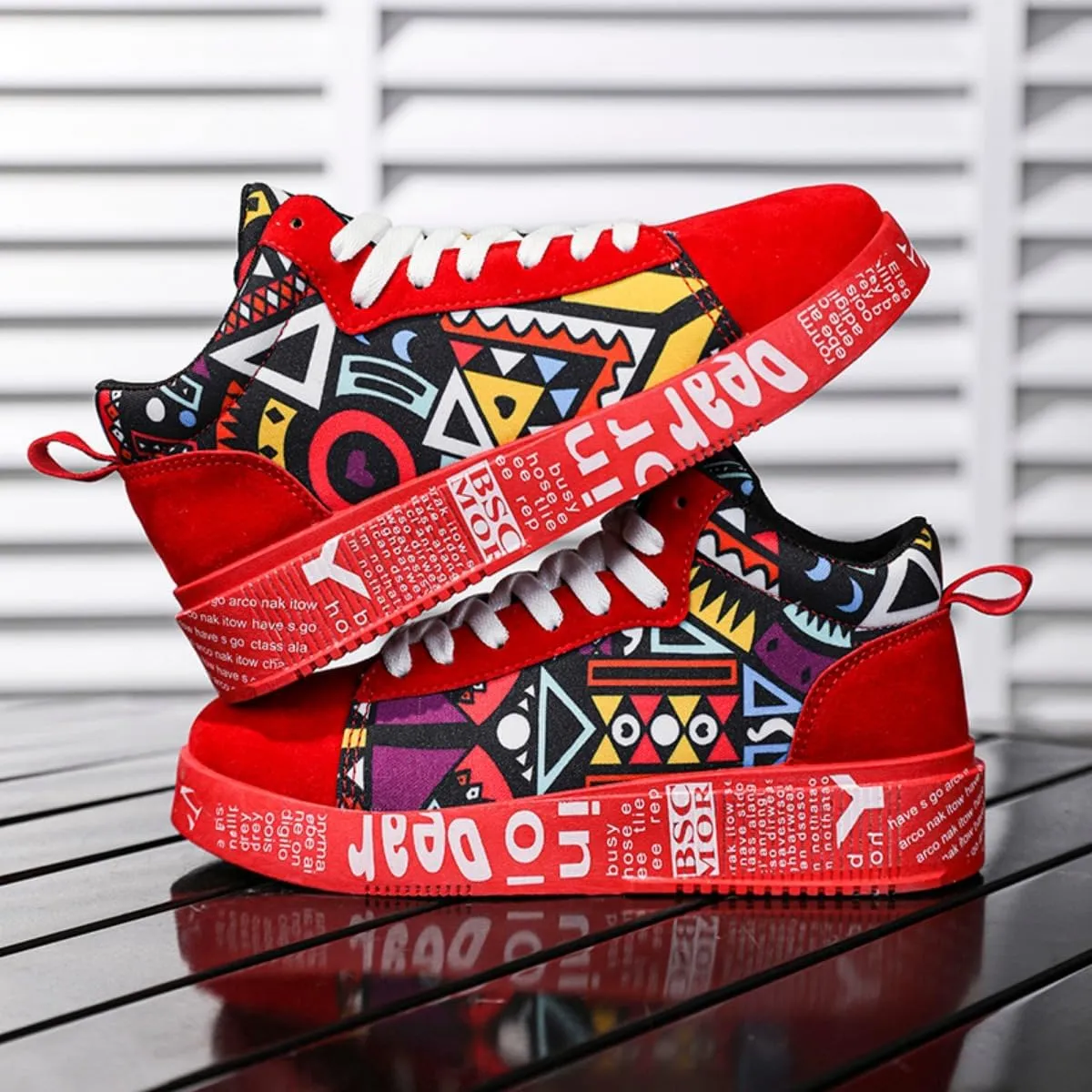 2025 New Teenage Trend Casual Sports High-top Shoes Student Board Shoes