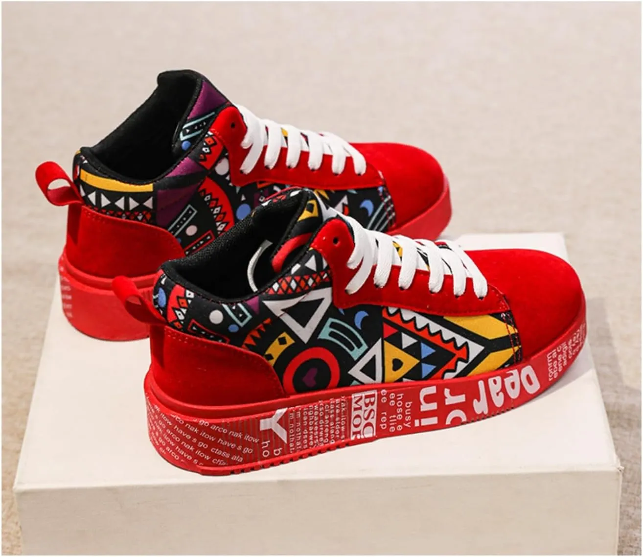 2025 New Teenage Trend Casual Sports High-top Shoes Student Board Shoes