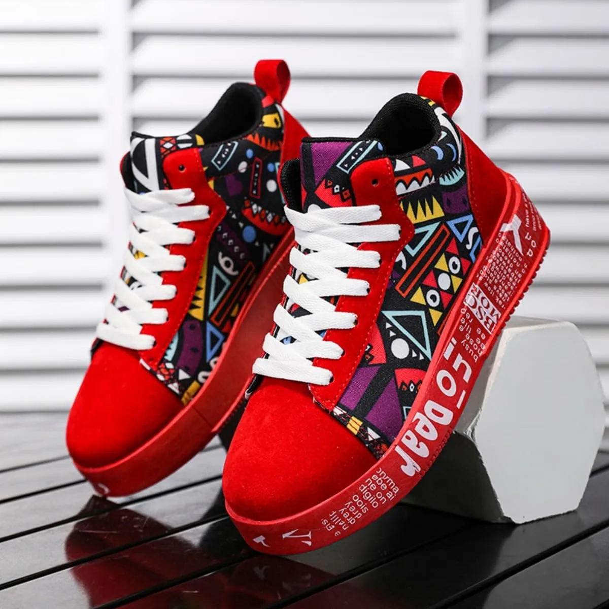 2025 New Teenage Trend Casual Sports High-top Shoes Student Board Shoes