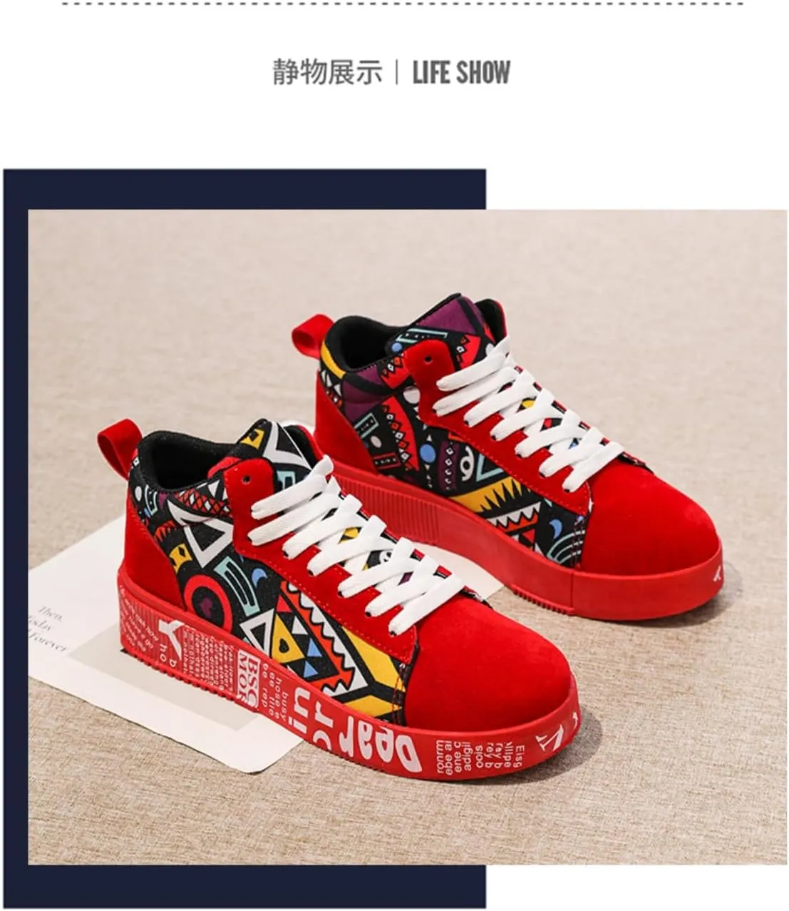 2025 New Teenage Trend Casual Sports High-top Shoes Student Board Shoes