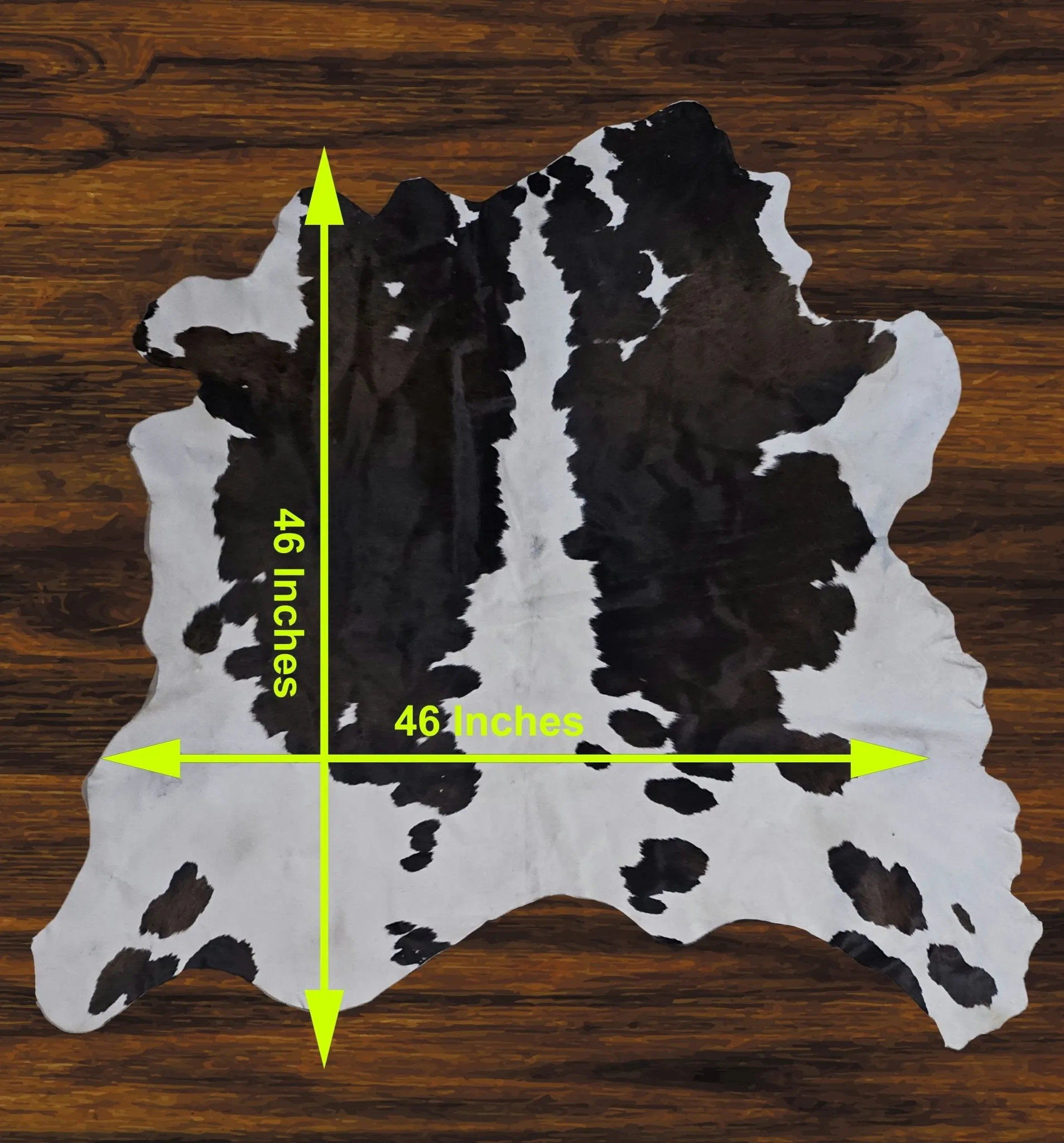 241-3 Cow Skin Hair on Hide 100% Pure Cow Hide Large Decorative/Carpet/Rug/Wall Leather