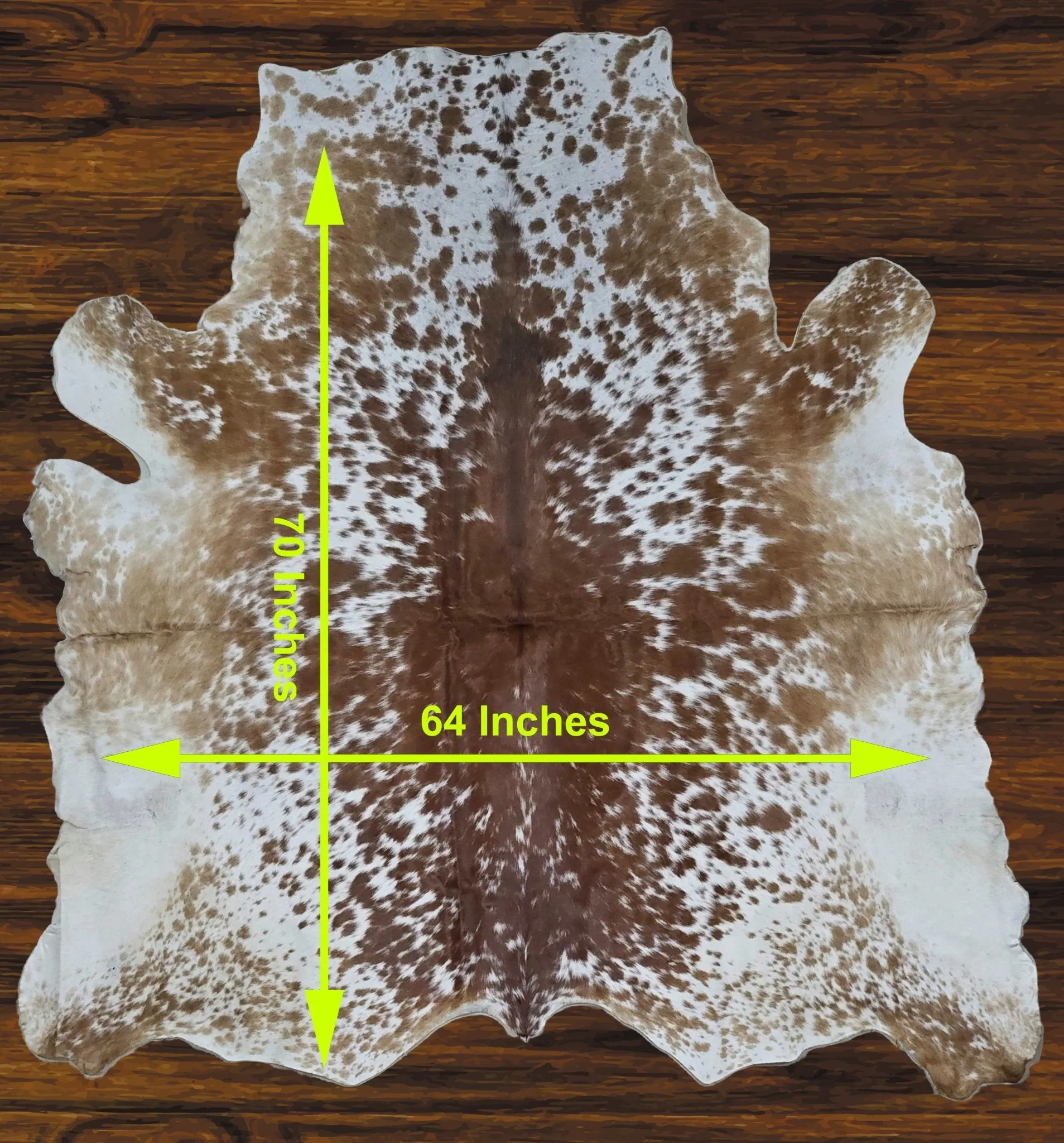 241-34 Cow Skin Hair on Hide 100% Pure Cow Hide Large Decorative/Carpet/Rug/Wall Leather