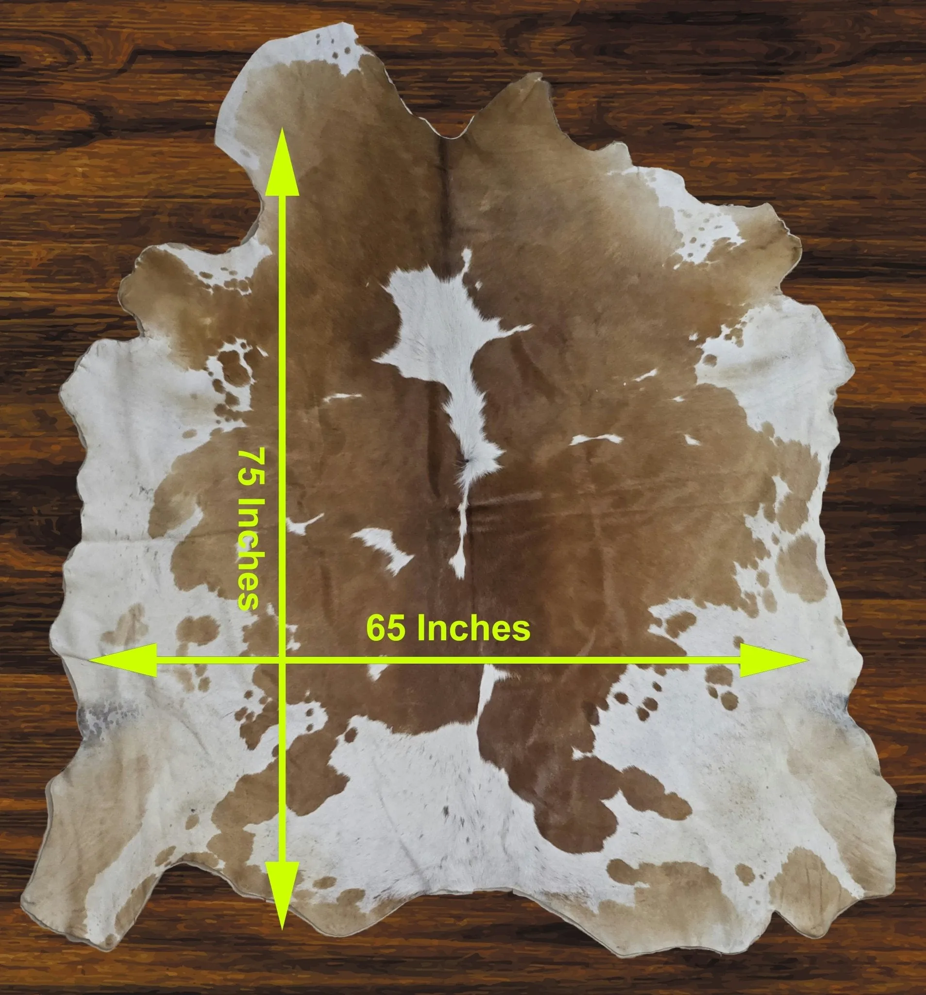 241-5 Cow Skin Hair on Hide 100% Pure Cow Hide Large Decorative/Carpet/Rug/Wall Leather