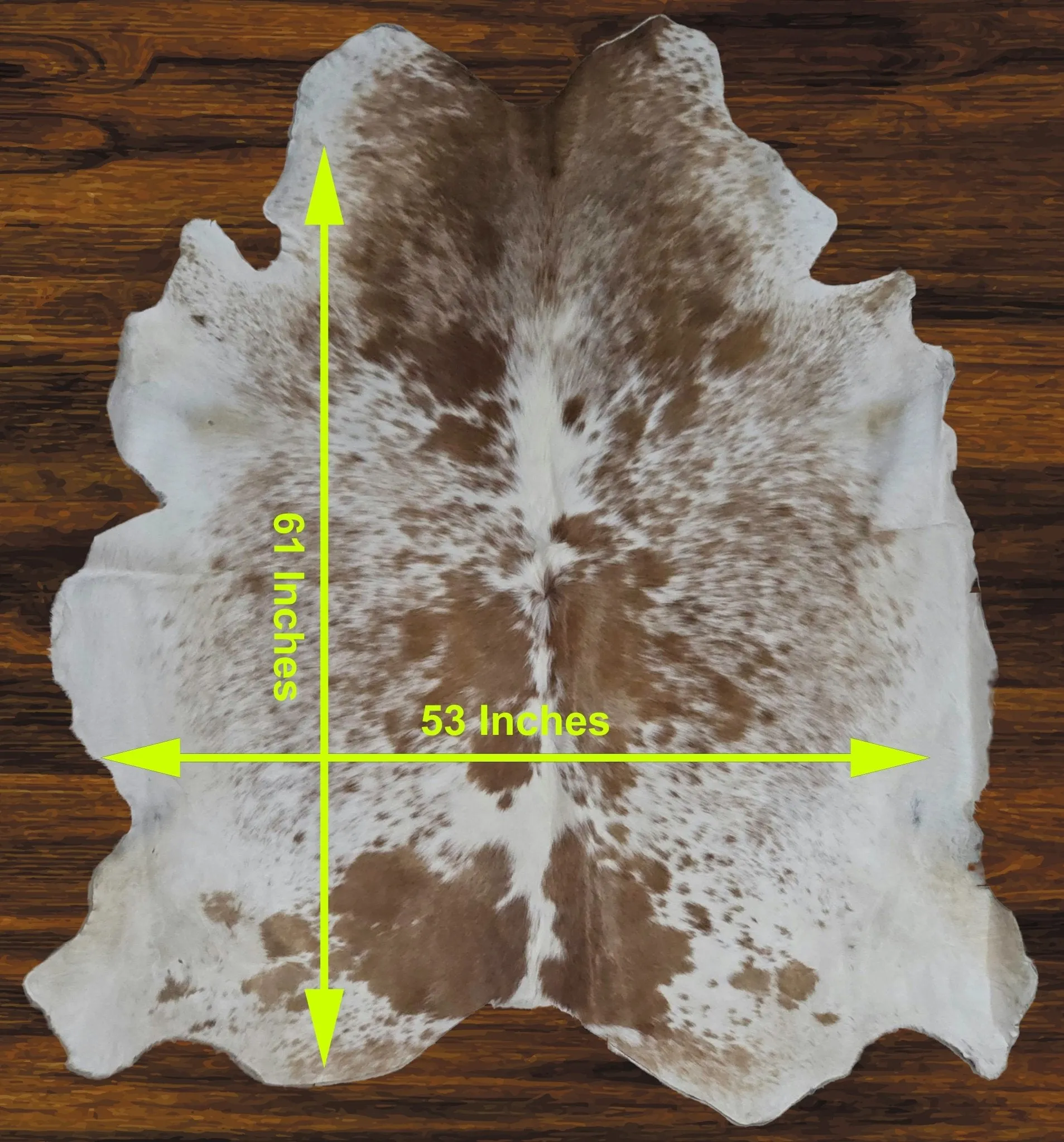 241-8 Cow Skin Hair on Hide 100% Pure Cow Hide Large Decorative/Carpet/Rug/Wall Leather