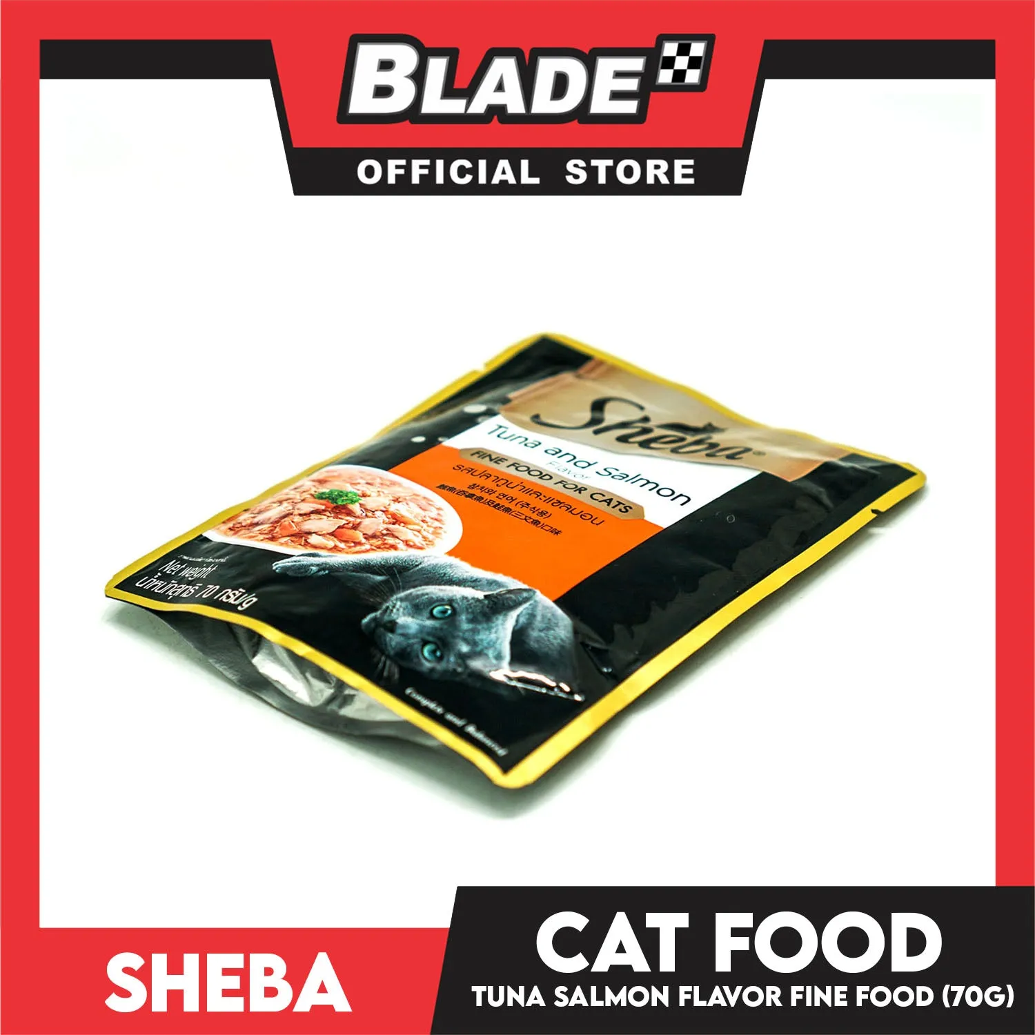 24pcs Sheba Tuna and Salmon Flavor 70g Fine Food for Cats