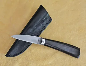 2.5 inch Boye/Loveless Persona with Plain Etched Blade and African Blackwood Handle.