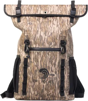 25-Liter Auto-Sealing, Waterproof, Floating, Scent Proof, Backpack Dry Bag - Mossy Oak New Bottomland Camo - 2245