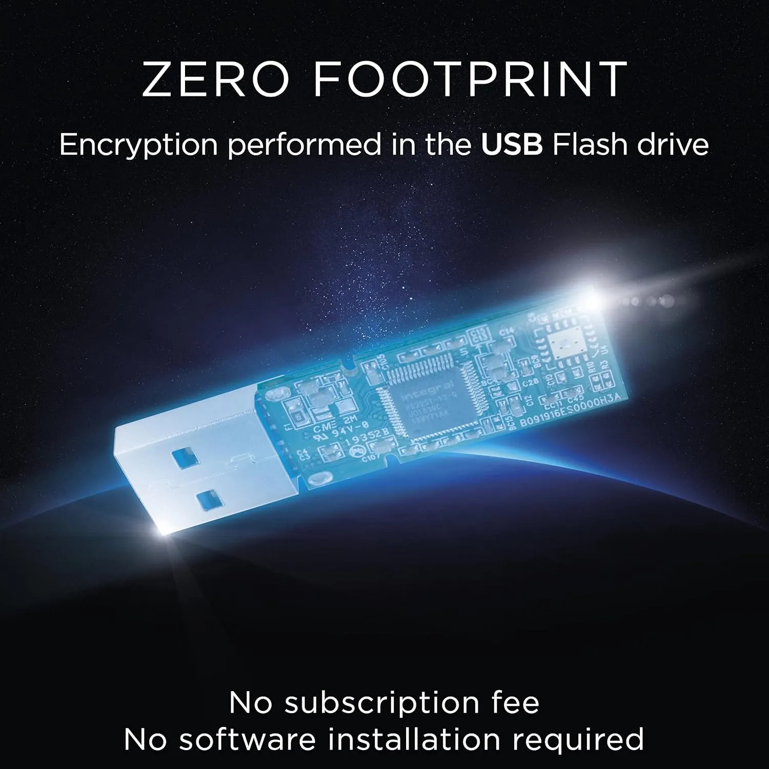 256GB Secure 360 Encrypted USB3.0 Flash Drive (256-bit AES Encryption)