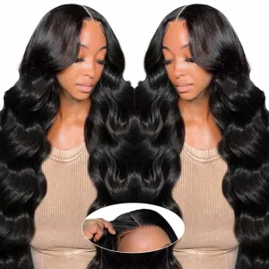 26 Inch 210% Density 6x4 Wear and Go Glueless Wigs 100% Real Human Hair Wig Pre Cut Pre Plucked 220g/pc Body Wave Wig Pre Everything Glueless Wig Middle Part Lace Closure Wigs for Black Women