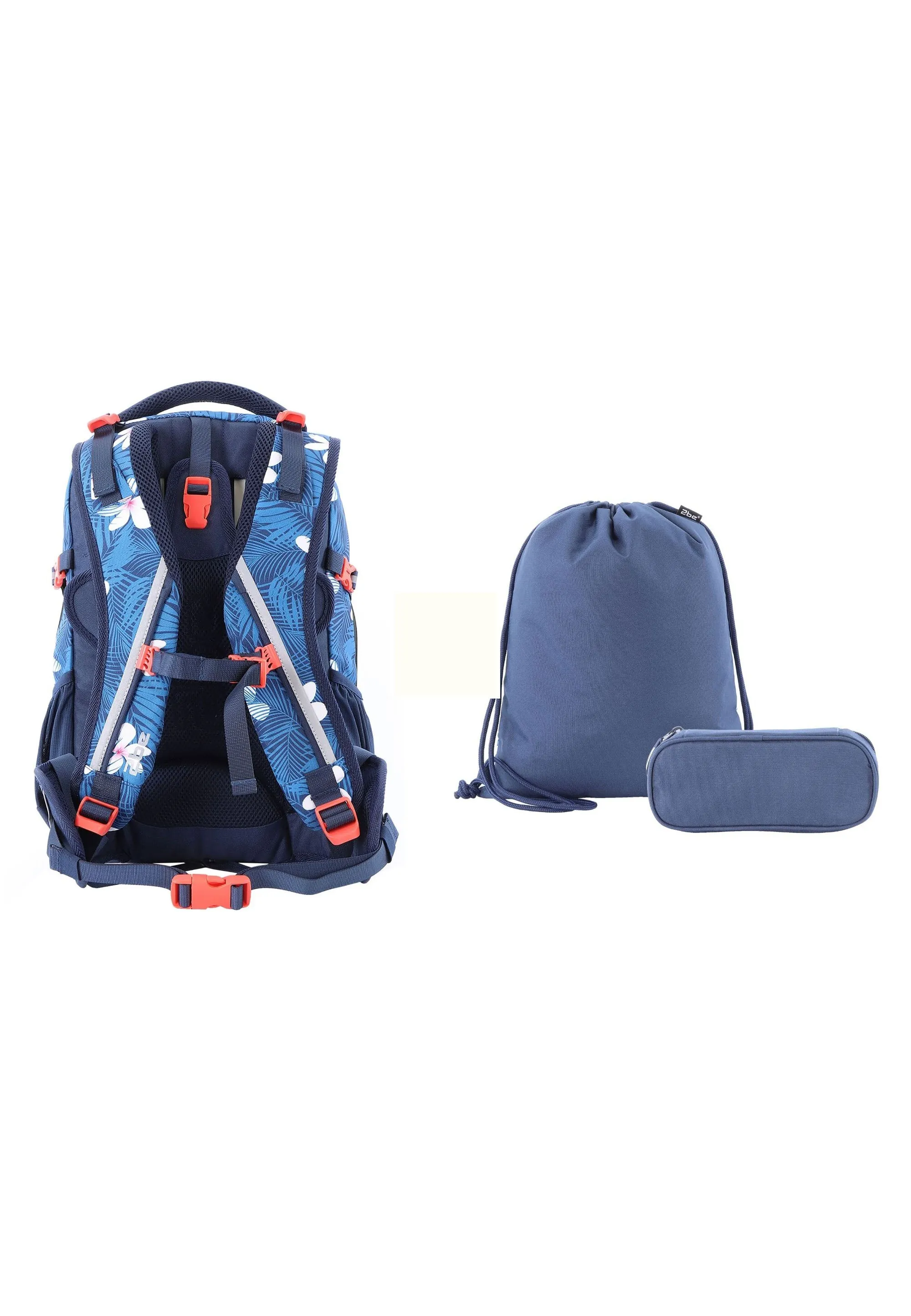 2be  Schoolbag / Laptop Backpack / With Gym Bag and Pencil Case Royal Blue