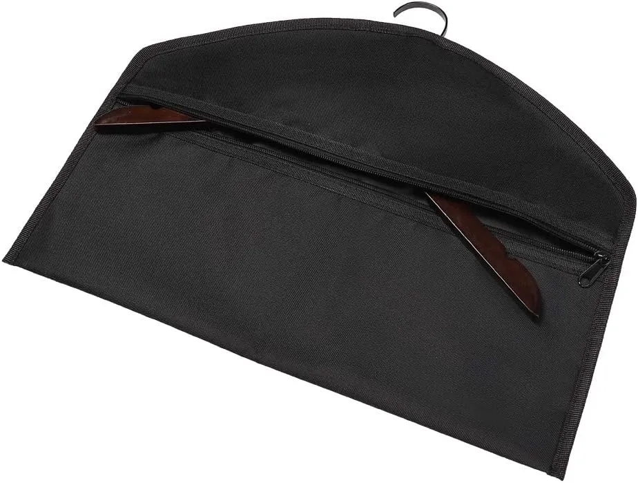 2pcs Hanger Diversion Safe, waterproof Hidden Pocket Safe, Fits Under Hanging Clothes with Pocket to Hide Valuables for Home or Travel (BLACK, A)