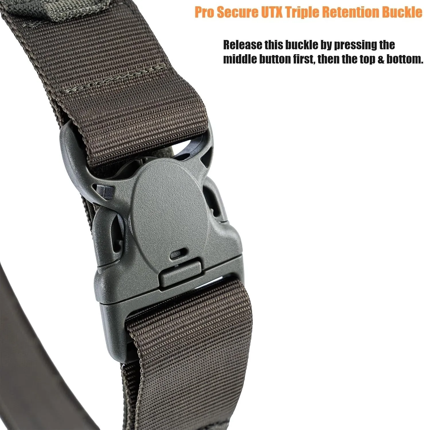 2" MOLLE Duty Belt w/ 1.5" Inner Belt Tactical Gear Holster Utility Carry Belt Range Battle Competition Equipment Belt