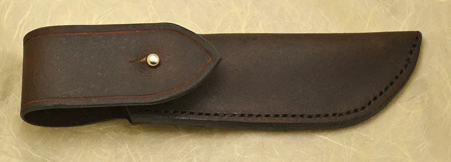 3 inch Dropped Edge Utility Knife with Dendritic Cobalt Blade and Ironwood Handle.