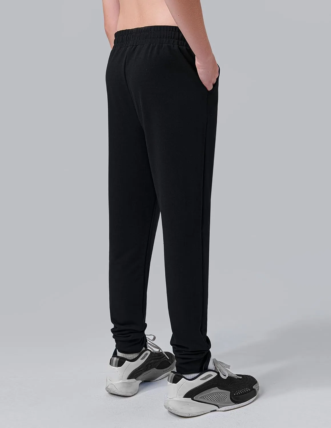 3 Pack Boys Lightweight Jogger Pants, Youth Athletic Sweatpants, Kids Toddlers Clothes Apparel