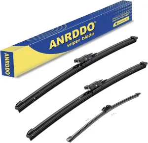 3 wipers Replacement For 2011-2016 2017 2018 2019 2020 2021 2022 2023 Ford Explorer Original Equipment Front and Rear Windshield Wiper Blades Set 26" 22" 11" (Set of 3) Pinch Tab