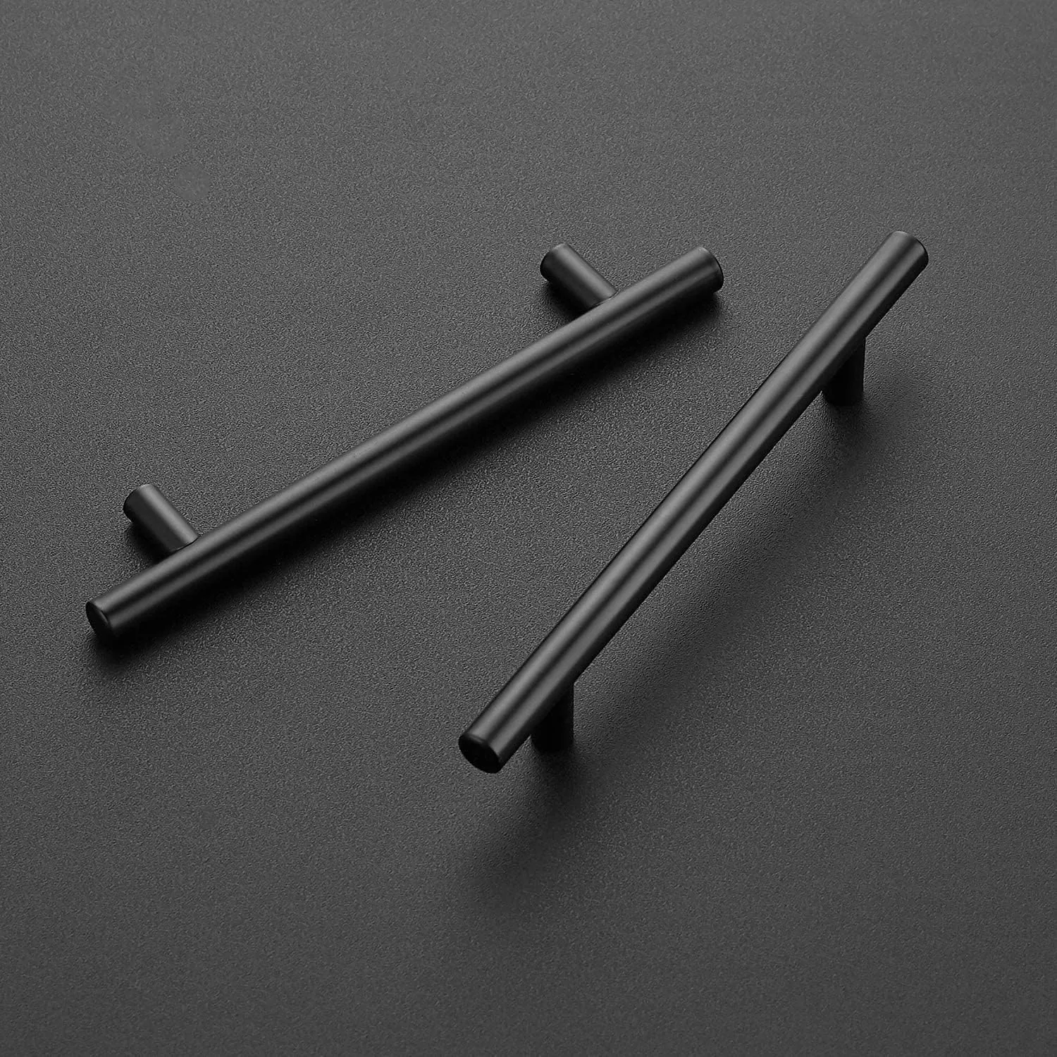 30 Pack 7.38'' Cabinet Pulls Matte Black Stainless Steel Kitchen Cupboard Handles Cabinet Handles 7.38'' Length, 5'' Hole Center