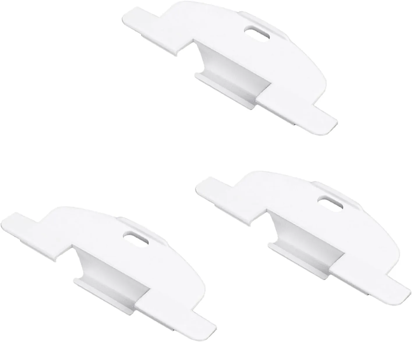 3/4" Pleat Lite Rise Handles Blind Pulls for Hunter Douglas Duette and Applause Cordless Shades(3 Pieces,White)