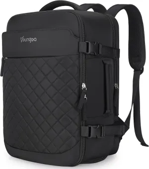 35L 18x14x8 Inch Personal Item Bag Backpack for Women, Travel Backpack Carry on Flight Approved for Spirit/Frontier etc, Black