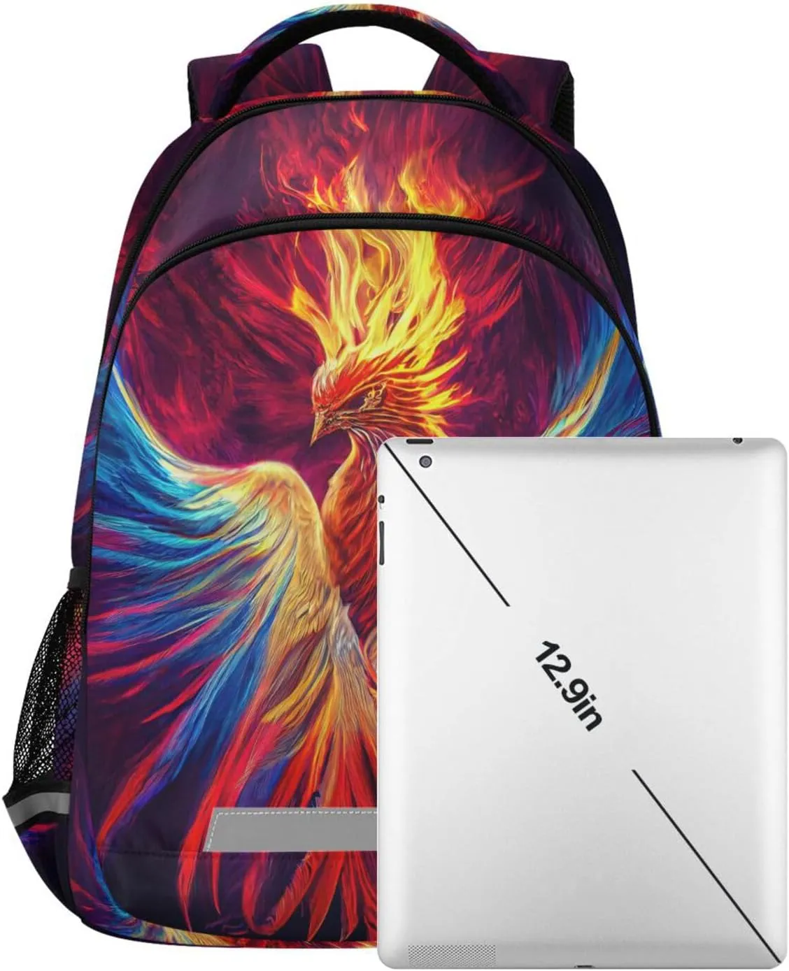 3D Phoenix Backpack for Boys Girls Elementary School Bag Kids Bookbag Travel Rucksack
