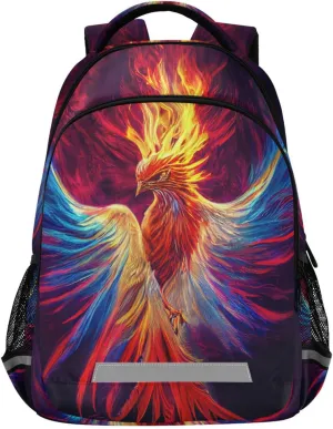 3D Phoenix Backpack for Boys Girls Elementary School Bag Kids Bookbag Travel Rucksack