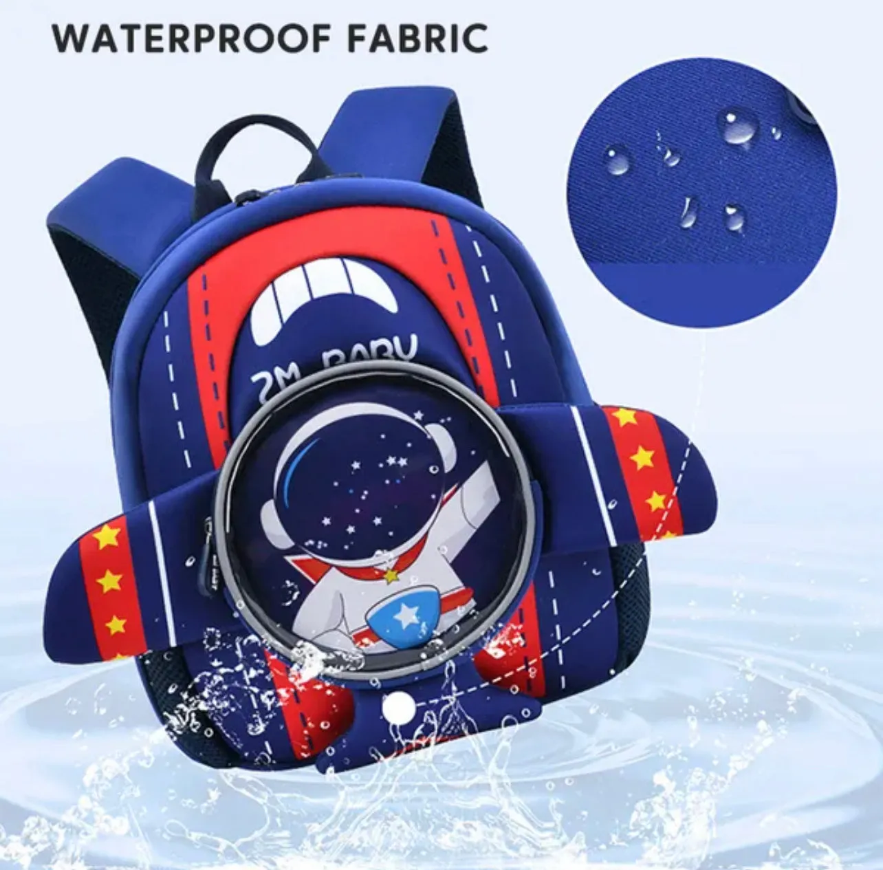 3D Plane Shape Backpack for Kindergarten/Preschool Kids